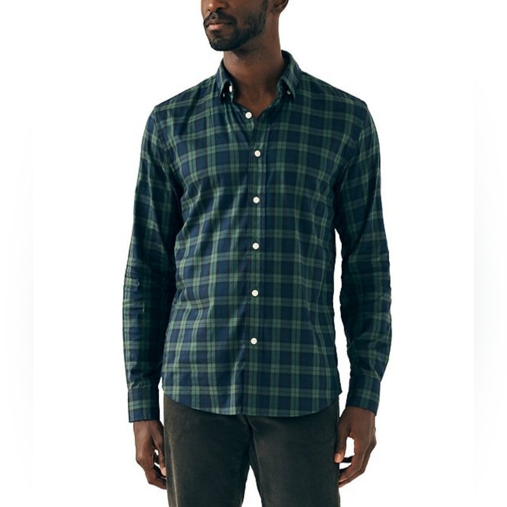 Faherty Movement Plaid Long Sleeve Woven Shirt